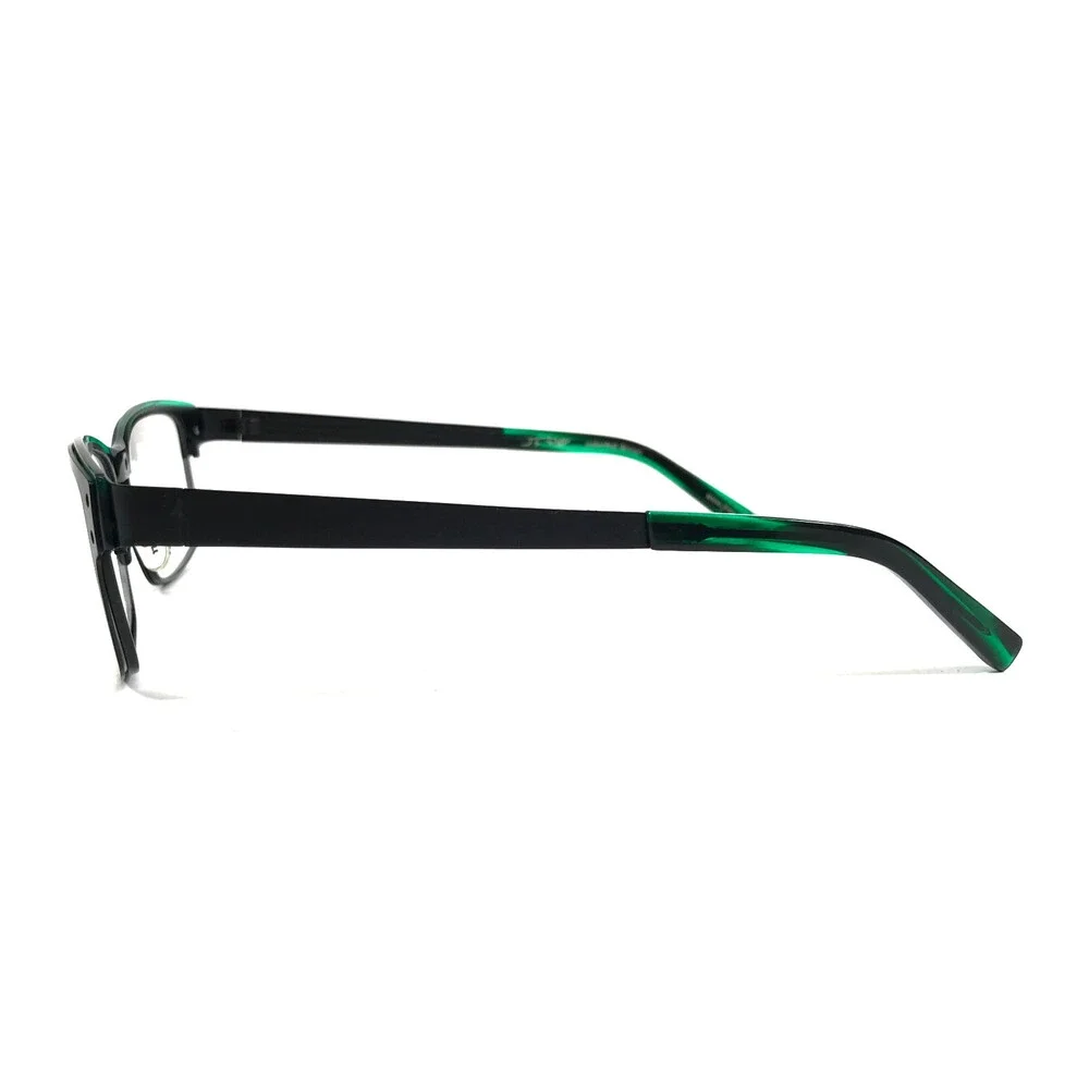 J.F. Rey Eyeglasses Frames JF2553 0040 Matte Black Green Tortoise 52-19-140